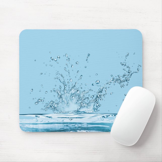 Water Splash Abstract Mouse Pad (With Mouse)
