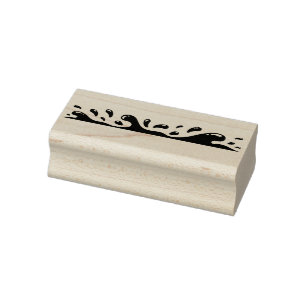 water splash art stamp
