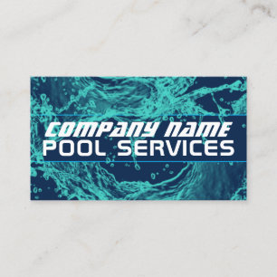 Water splash  business card
