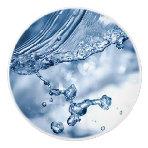 Water Splash Ceramic Knob