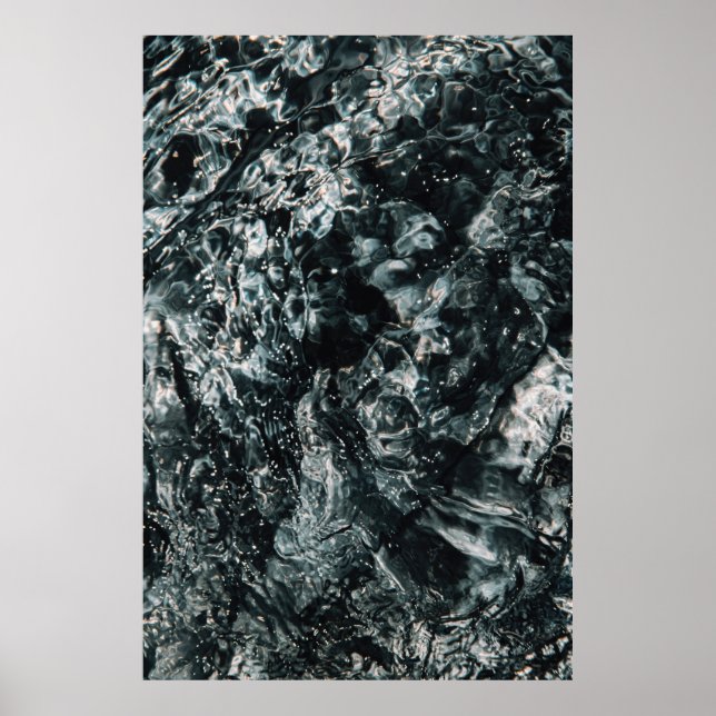 Water splash on body of water poster (Front)