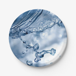 Water Splash Paper Plate