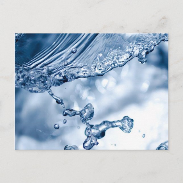 Water Splash Postcard (Front)