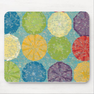 Water splashed colourful fruity summer! mouse pad