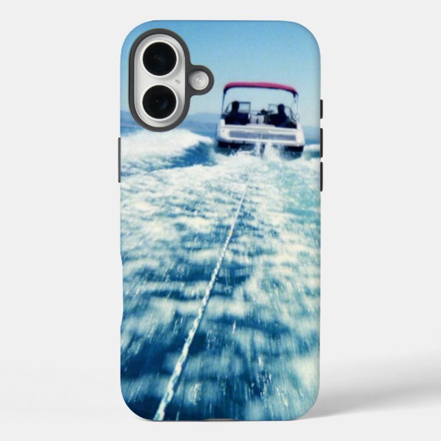 Water Sports Speed Boat Action Vertical Photo Case-Mate iPhone Case (Back)