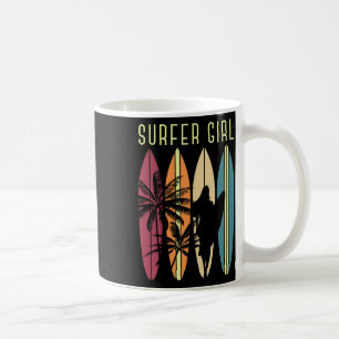 Water Sports Surfing Girls Surfboard Surfer Hobby  Coffee Mug