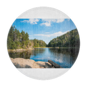 Water   Spruce Lake Quebec, Canada Cutting Board