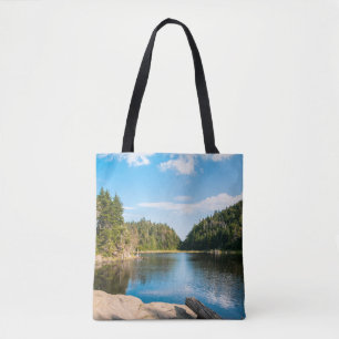 Water Spruce Lake Quebec, Canada Tote Bag