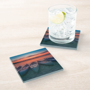 Water St. Louis Missouri Bay Glass Coaster