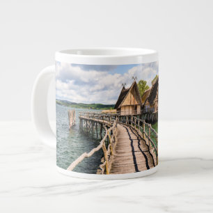 Water Stilt Houses Over the Water Large Coffee Mug