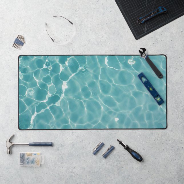 Water Surface (Style 3) Oil Painting Desk Mat (Workstation)