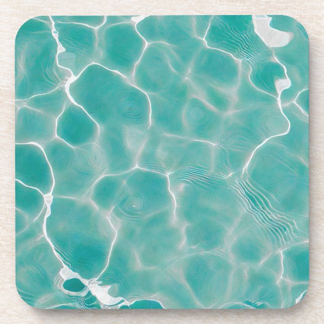Water Surface (Style 7) Oil Painting Coaster (Front)