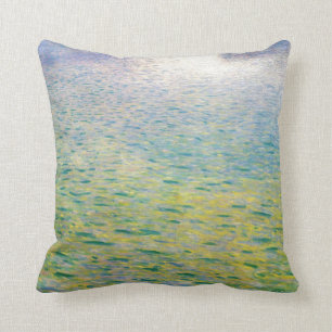 Water symbolism paiting by Gustav Klimt Cushion