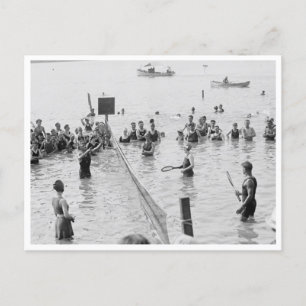 Water Tennis Postcard