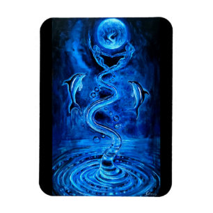 water the source of life on Earth Magnet