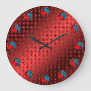 Water Tiger Large Clock