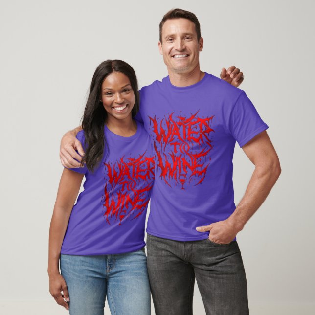 Water To Wine Band Logo T-Shirt Purple (Unisex)