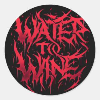 Water To Wine Logo Sticker