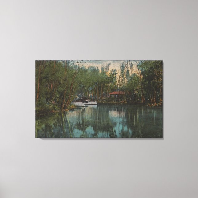 Water View of Tomoka River & Marsh, Florida Canvas Print (Front)