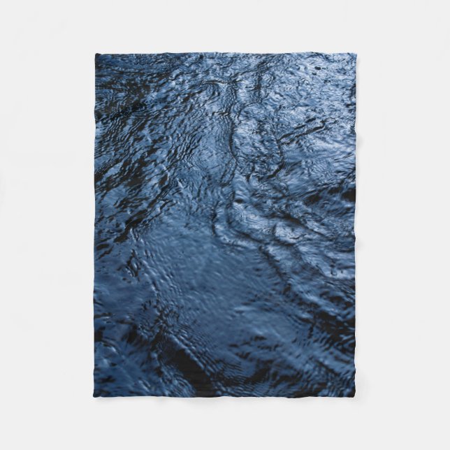 Water wave fleece blanket (Front)