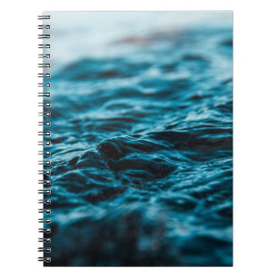 WATER WAVE IN CLOSE UP PHOTOGRAPHY NOTEBOOK