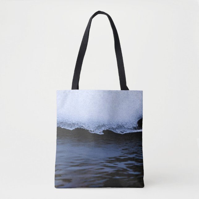 WATER WAVES ON THE SHORE TOTE BAG (Front)