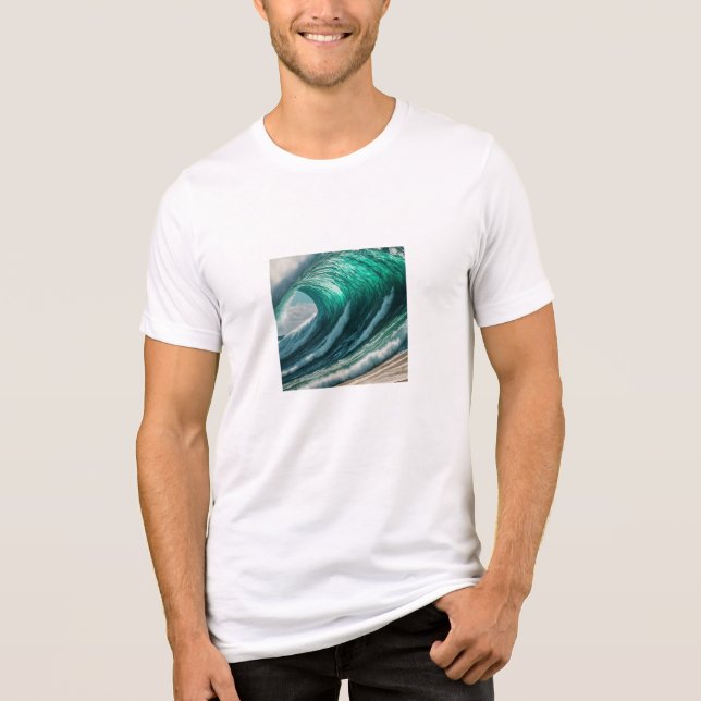 water waves Tri-Blend shirt (Front)