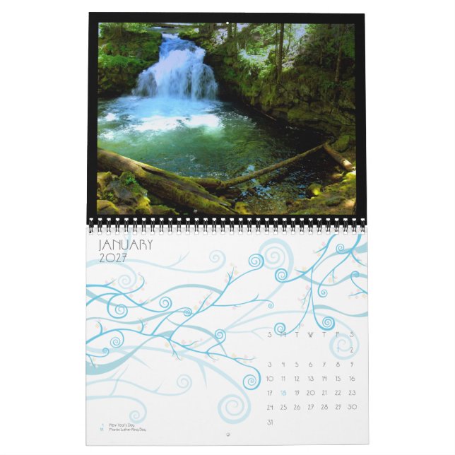 Water ways of the Northwest Calendar (Jan 2027)