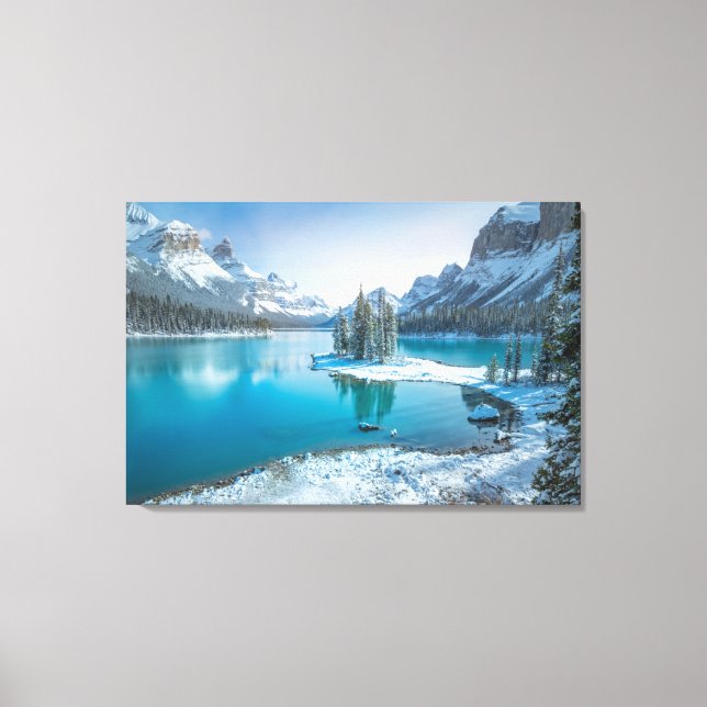 Water | Winter Jasper National Park, Canada Canvas Print (Front)