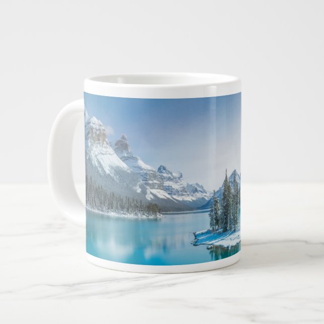Water | Winter Jasper National Park, Canada Large Coffee Mug (Front Left)