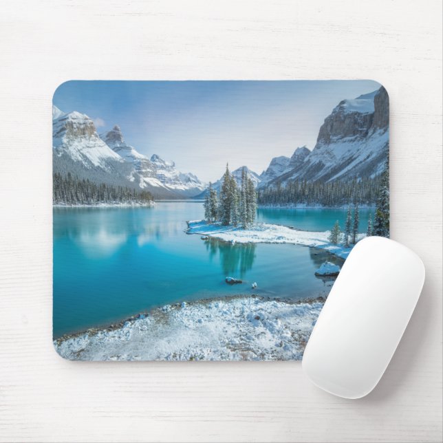 Water | Winter Jasper National Park, Canada Mouse Pad (With Mouse)