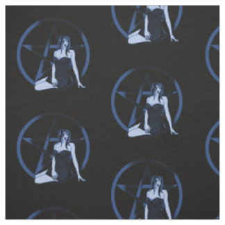 Water Witch Pagan Pentacle Elemental Fabric