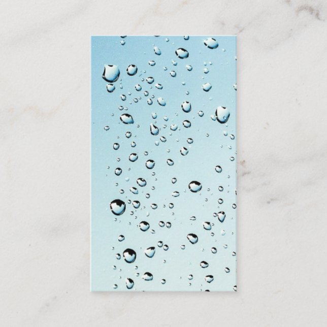 Water with bubbles business card (Front)
