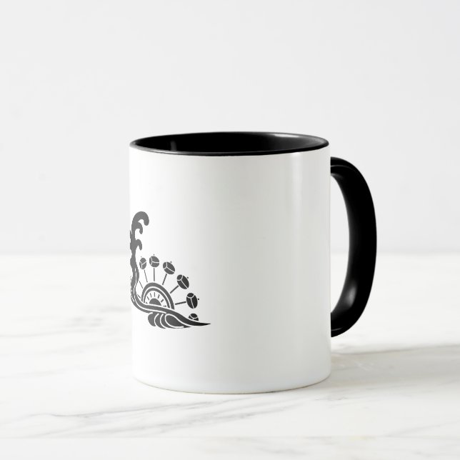 Water with Waterwheel Mug (Front Right)
