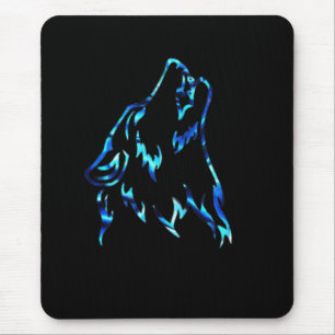 water wolf mouse pad