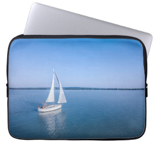 Water Yacht at Lake Balaton Lake Hungary Laptop Sleeve