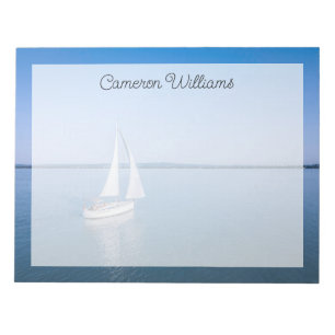 Water Yacht at Lake Balaton Lake Hungary Notepad