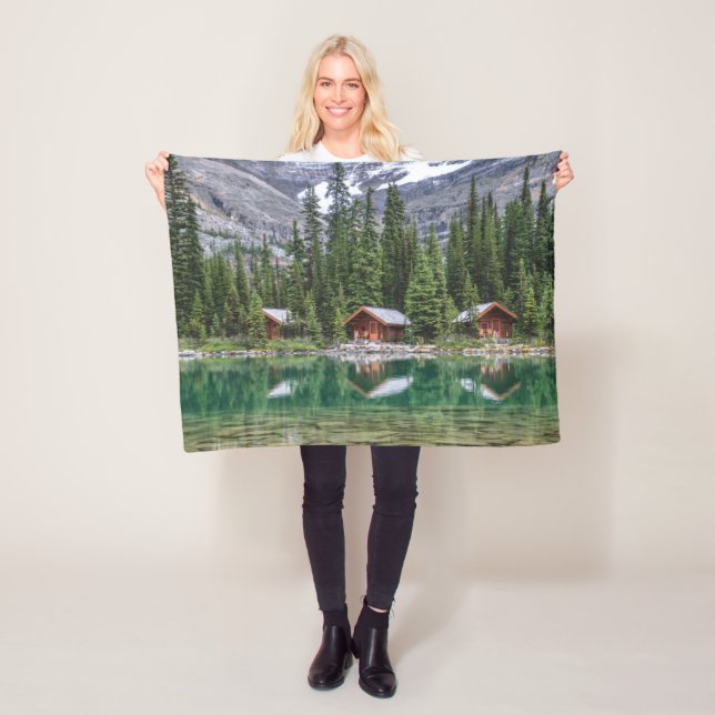 Water | Yoho National Park Canada Fleece Blanket (In Situ)