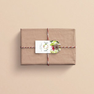 Waterbottle foliage joy wreath corporate holiday b gift tags
