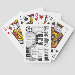 Waterboy Soccer Playing Cards