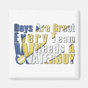 Waterboy Volleyball in Blue and Yellow Magnet