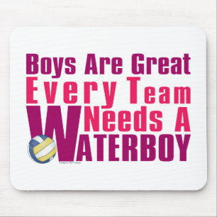 Waterboy Volleyball in Pink Mouse Pad