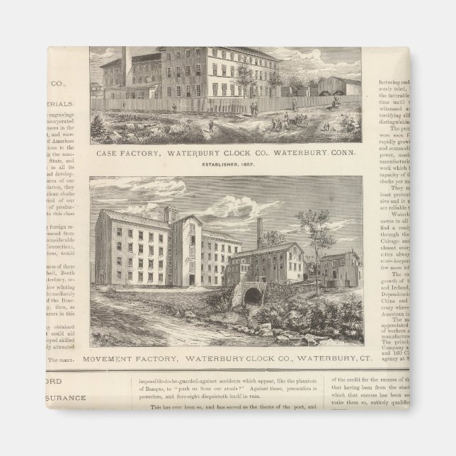 Waterbury Clock Company Magnet (Front)