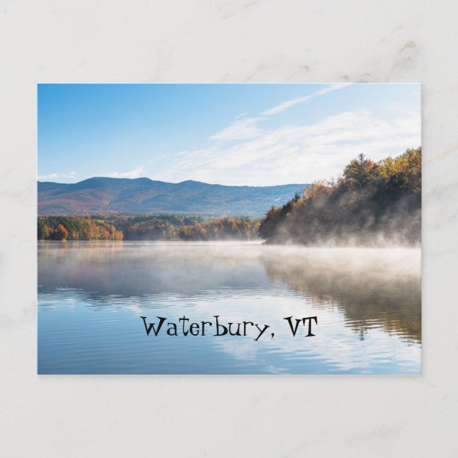 Waterbury Vermont Postcard (Front)