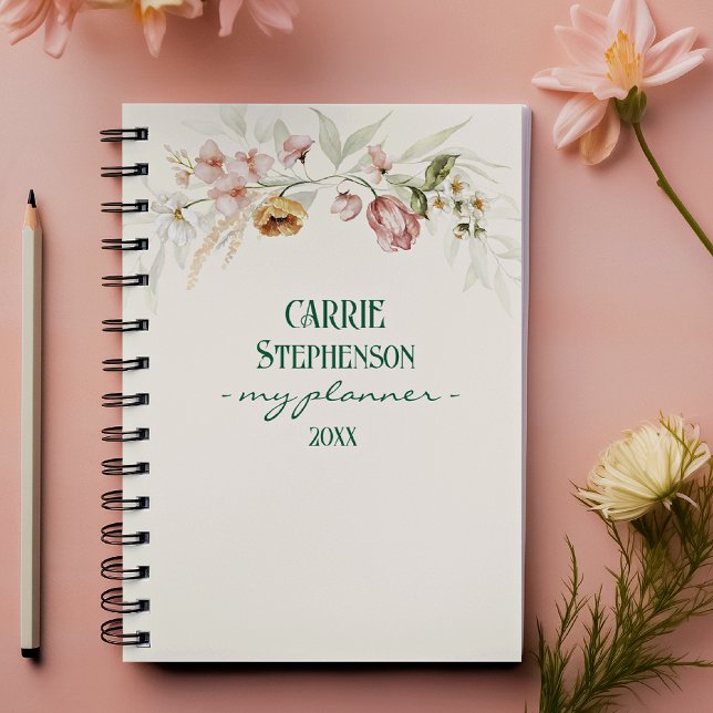 Watercolor 1600s Art Floral Spiral Planner (Creator Uploaded)