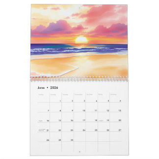 Watercolor 2025 Wall Calendar