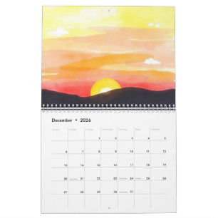 Watercolor 2025 Wall Calendar 