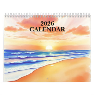Watercolor 2025 Wall Calendar 