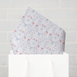 Watercolor 4th of July Fireworks Tissue Paper