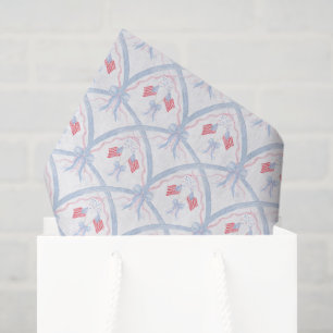 Watercolor 4th of July Fireworks Tissue Paper